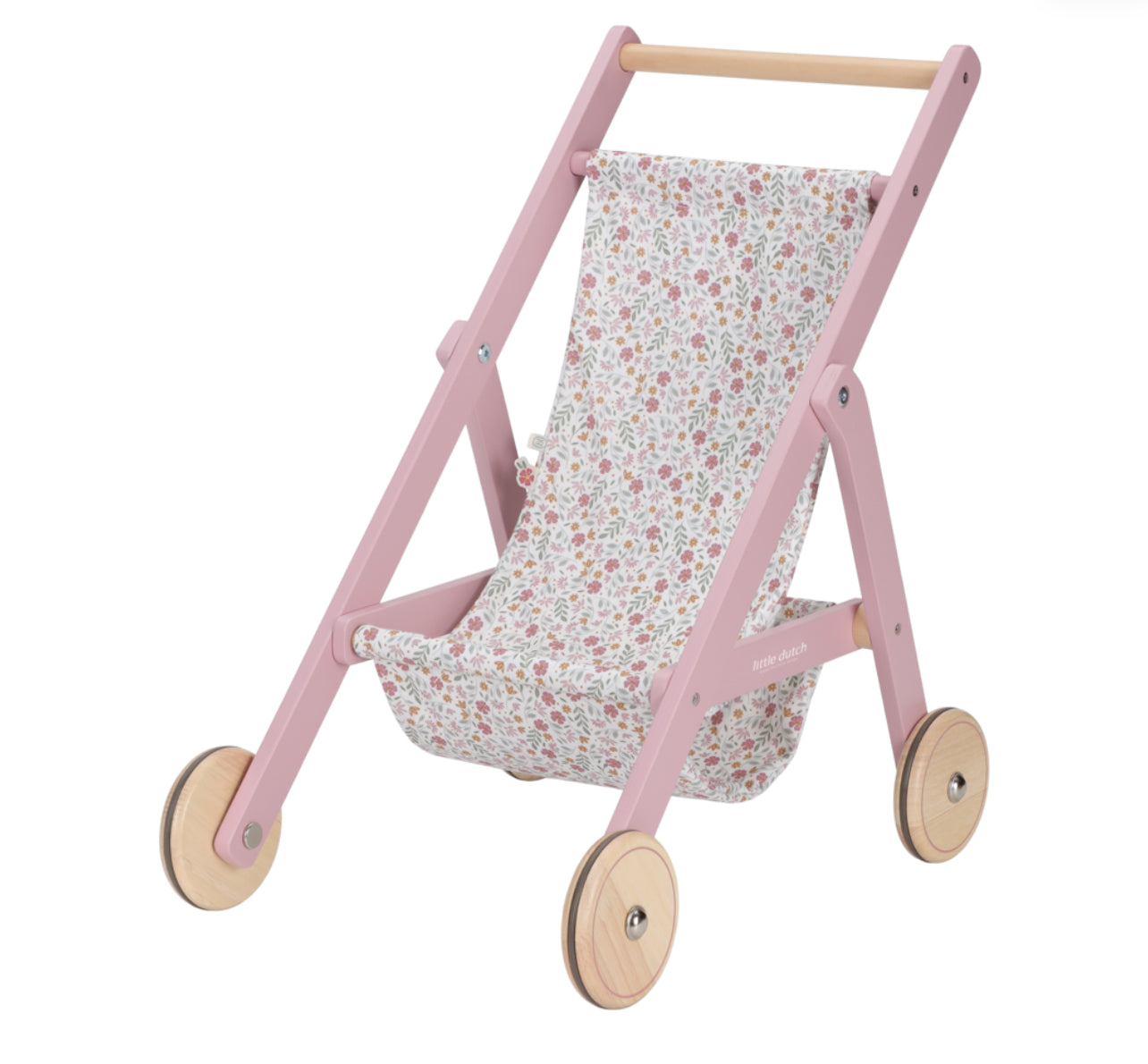 عرباية الدمى باللون الزهري