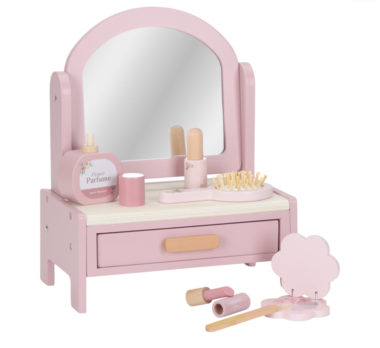 تواليت تجميل ومكياج خشبي