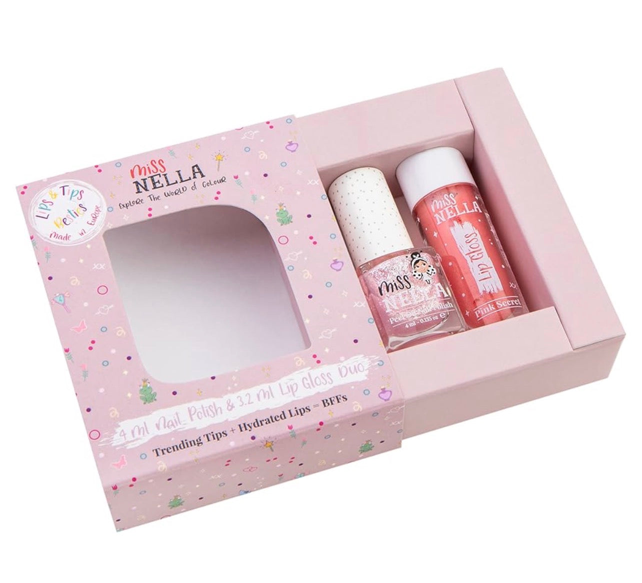 Gloss and manicure pink secret