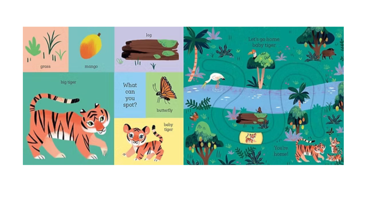 Baby tiger كتاب تتبع مسار