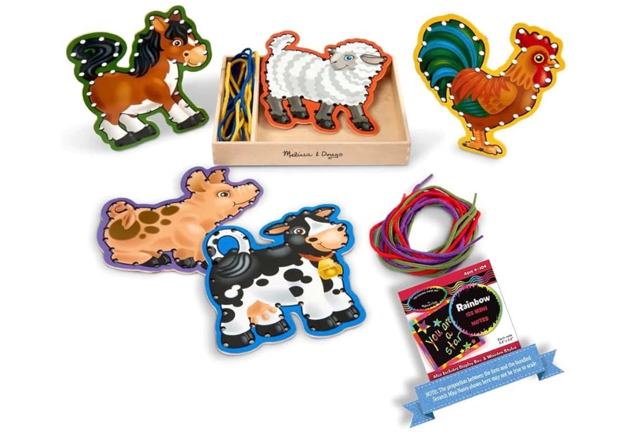 حياكة بطاقات حيوانات المزرعة