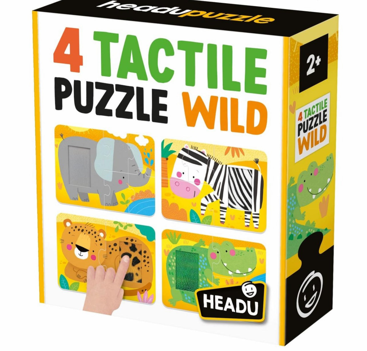 4 tactile بازل حيوانات الغابة