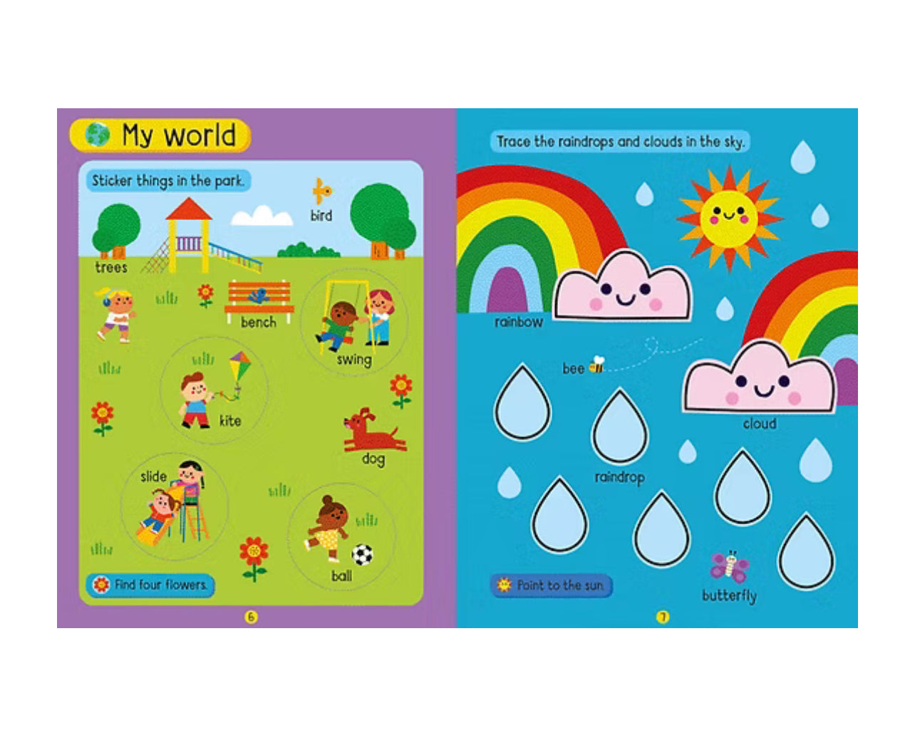 Big stickers first words