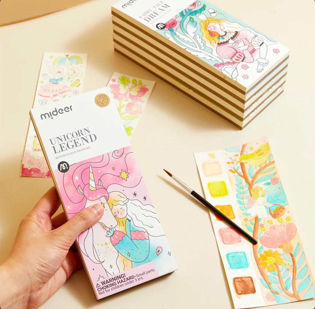 دفتر ألوان مائية – وحيد القرن