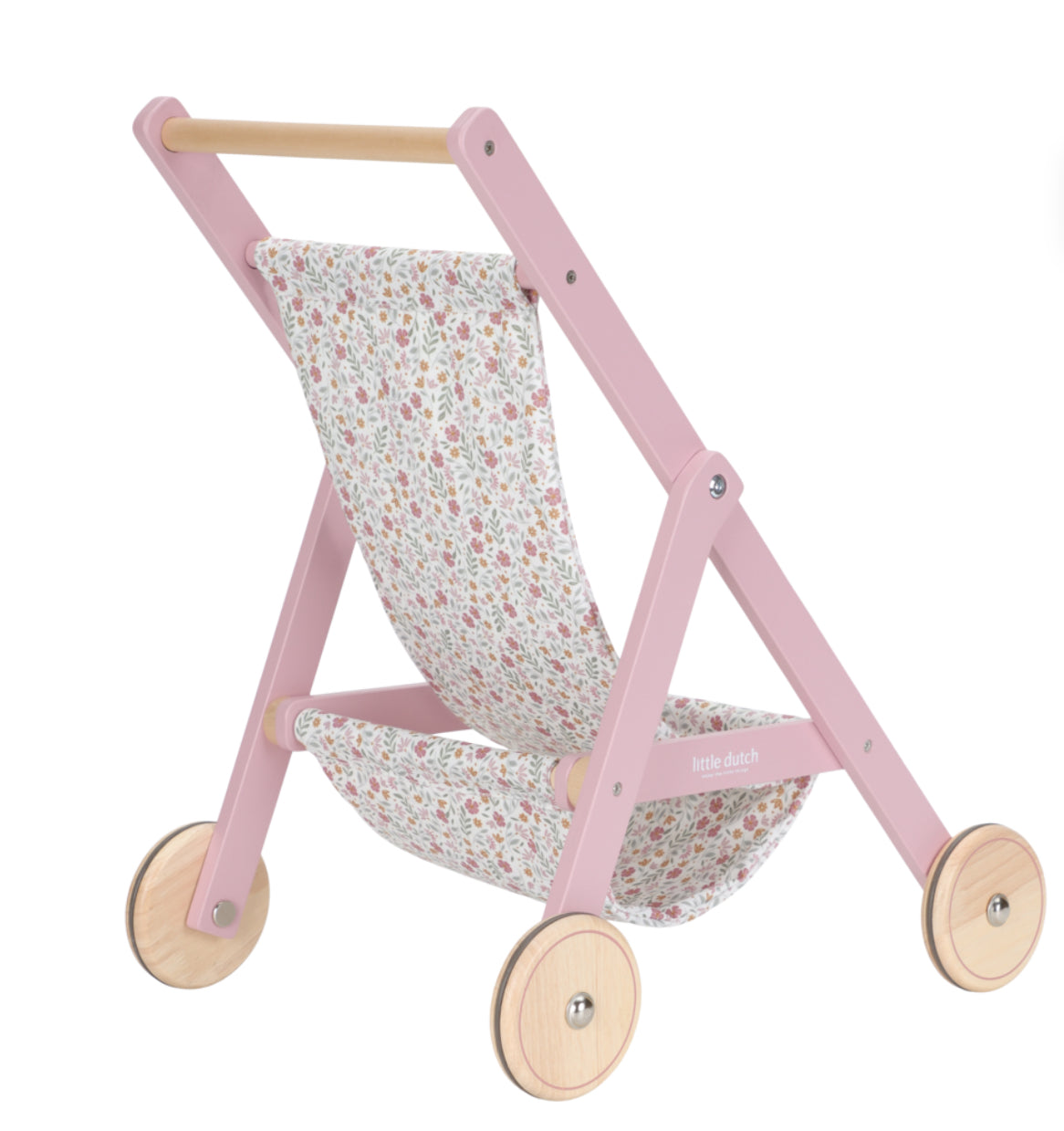 عرباية الدمى باللون الزهري