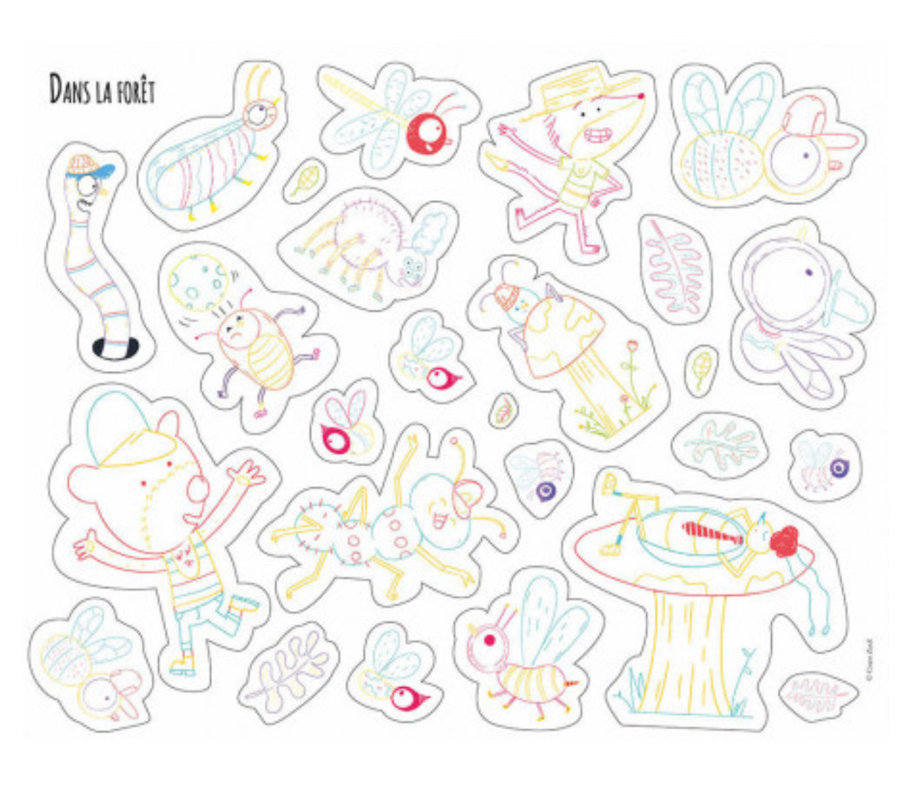 ملصقات تلوين - حيوانات