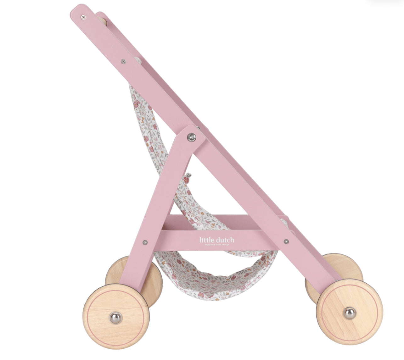 عرباية الدمى باللون الزهري