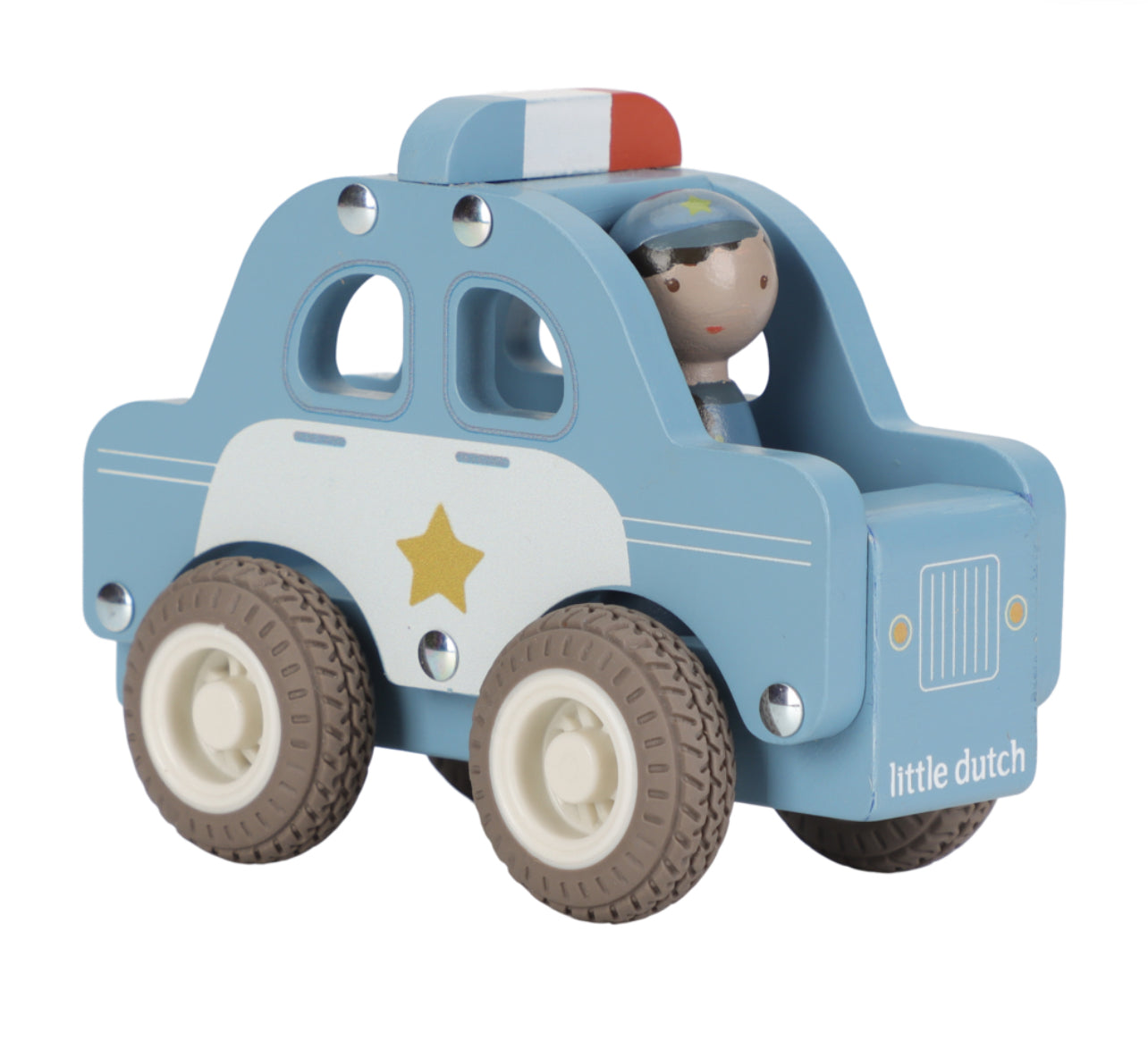 سيارة شرطة خشبية