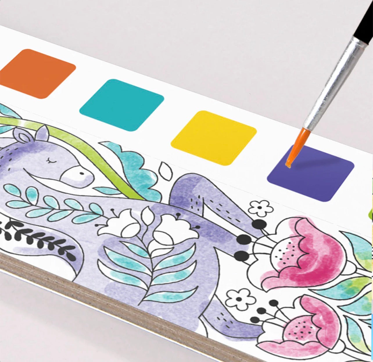 دفتر ألوان مائية – غابة