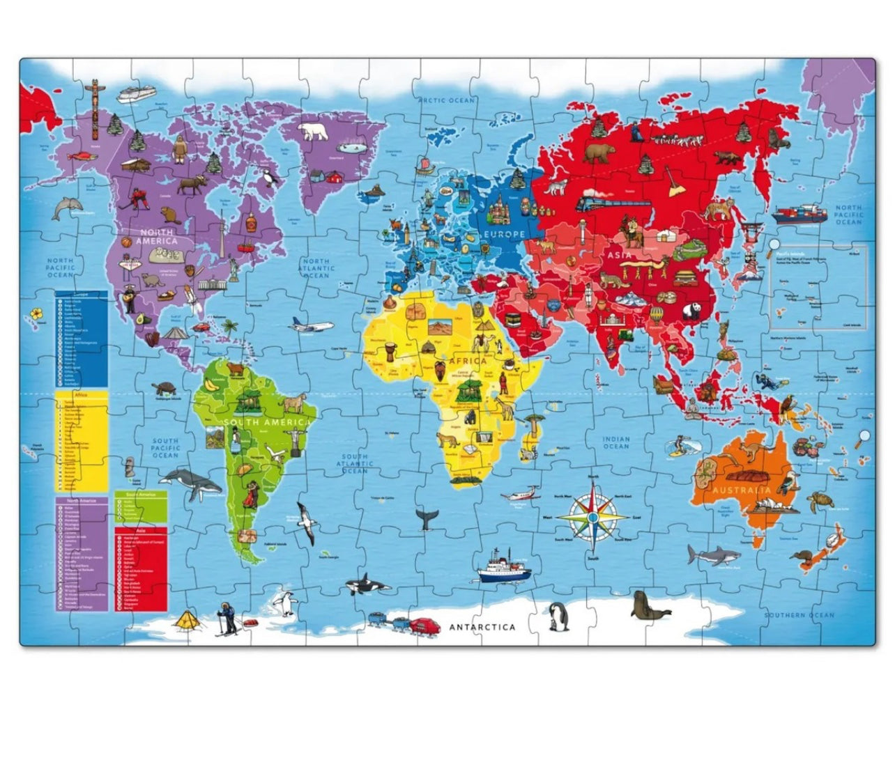 Map of the world بازل