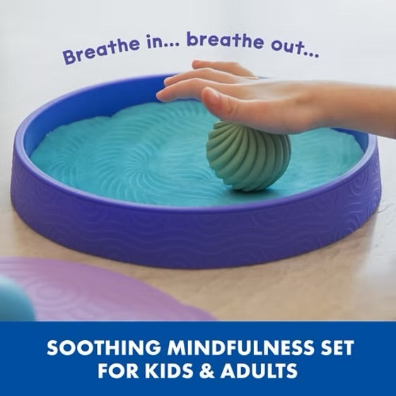 مجموعة كرات حسية مع رمل إسفنجي - حديقة زن (7 قطع)