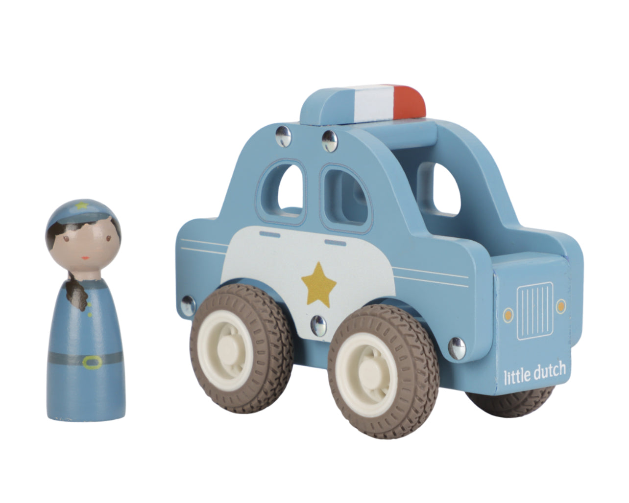 سيارة شرطة خشبية