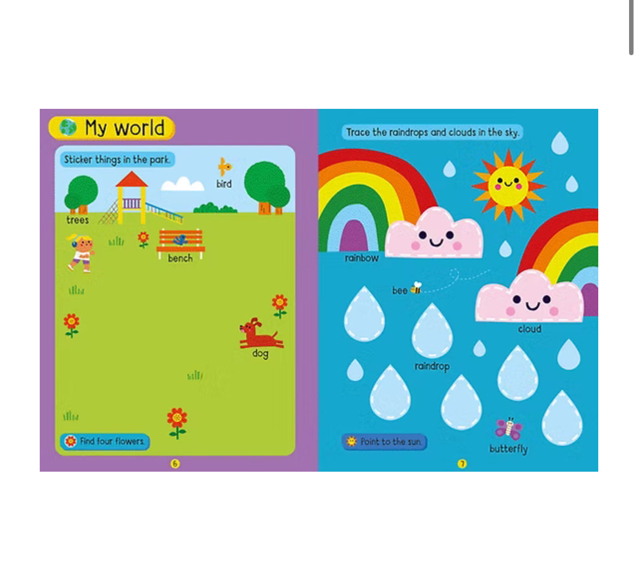 Big stickers first words