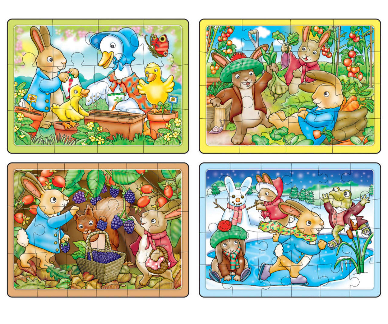 Peter Rabbit 4 puzzles