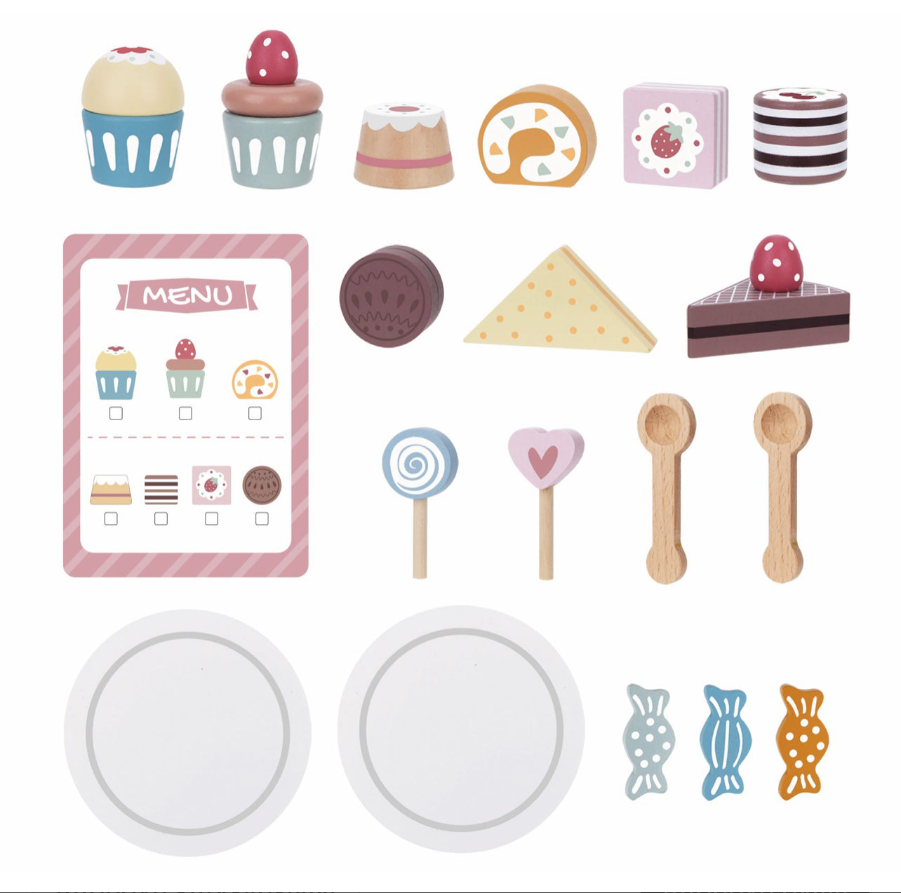 ستاند الحلويات الخشبي