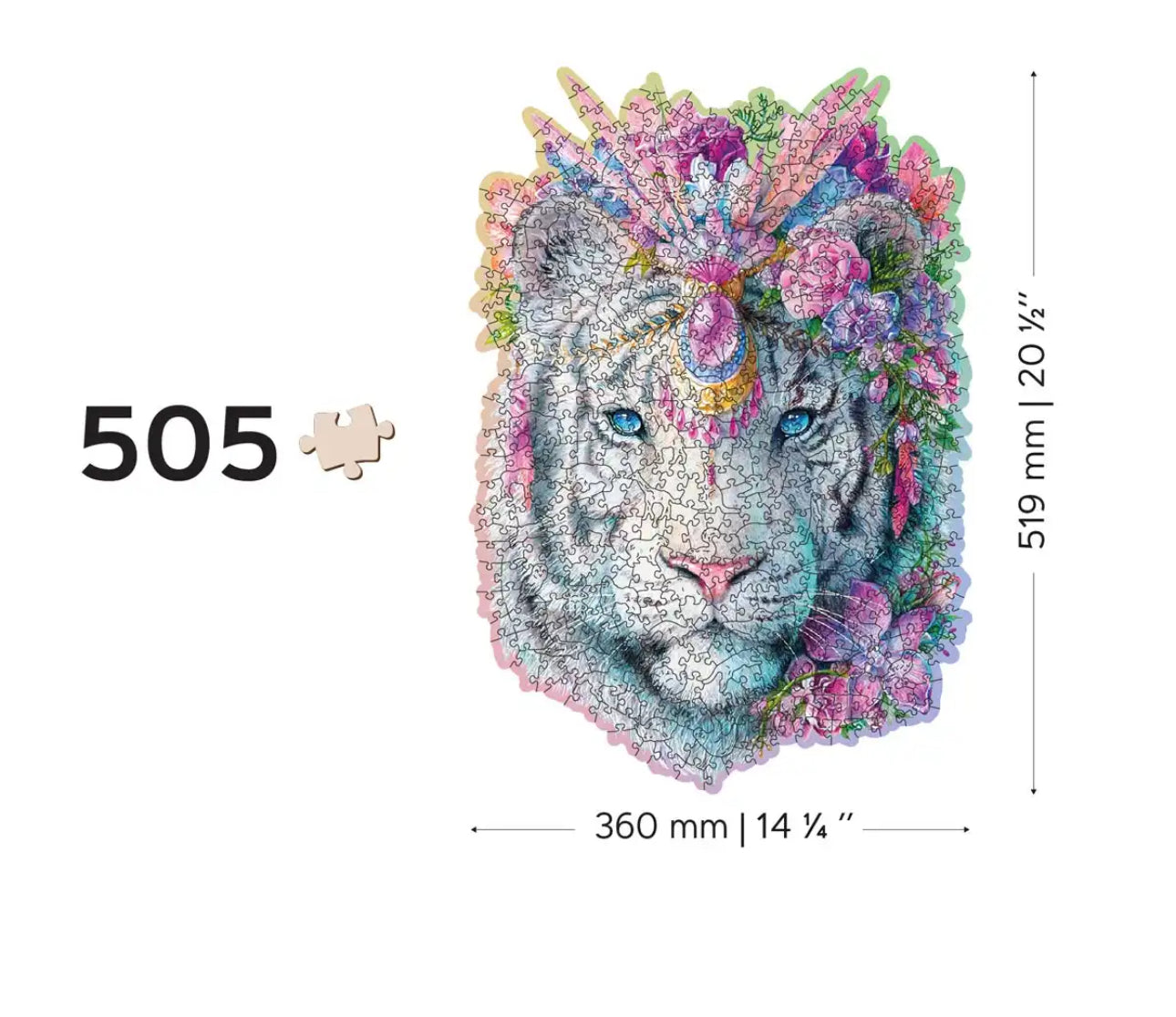 بازل خشبي النمر 250 قطعه