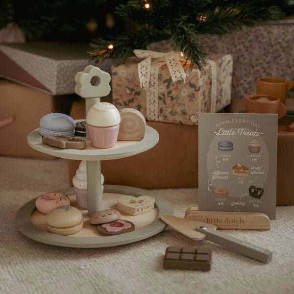 حامله الكيك خشبي