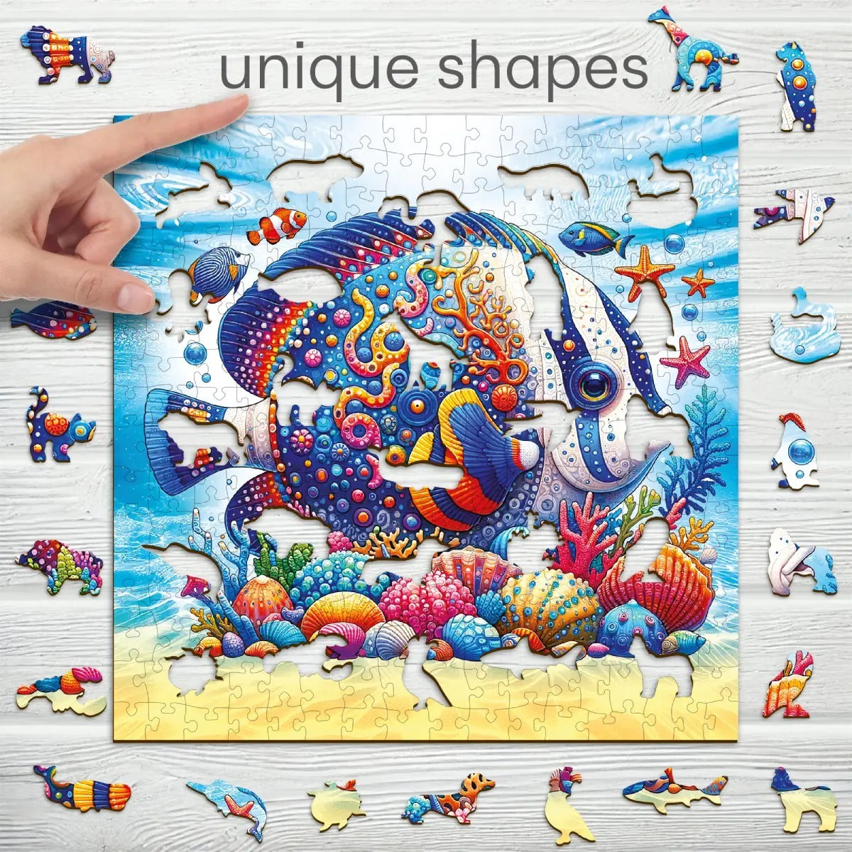 بازل خشبي سمكة250 قطعه