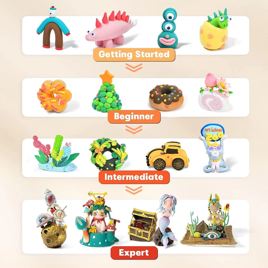 مجموعة معجونة 18 عبوة