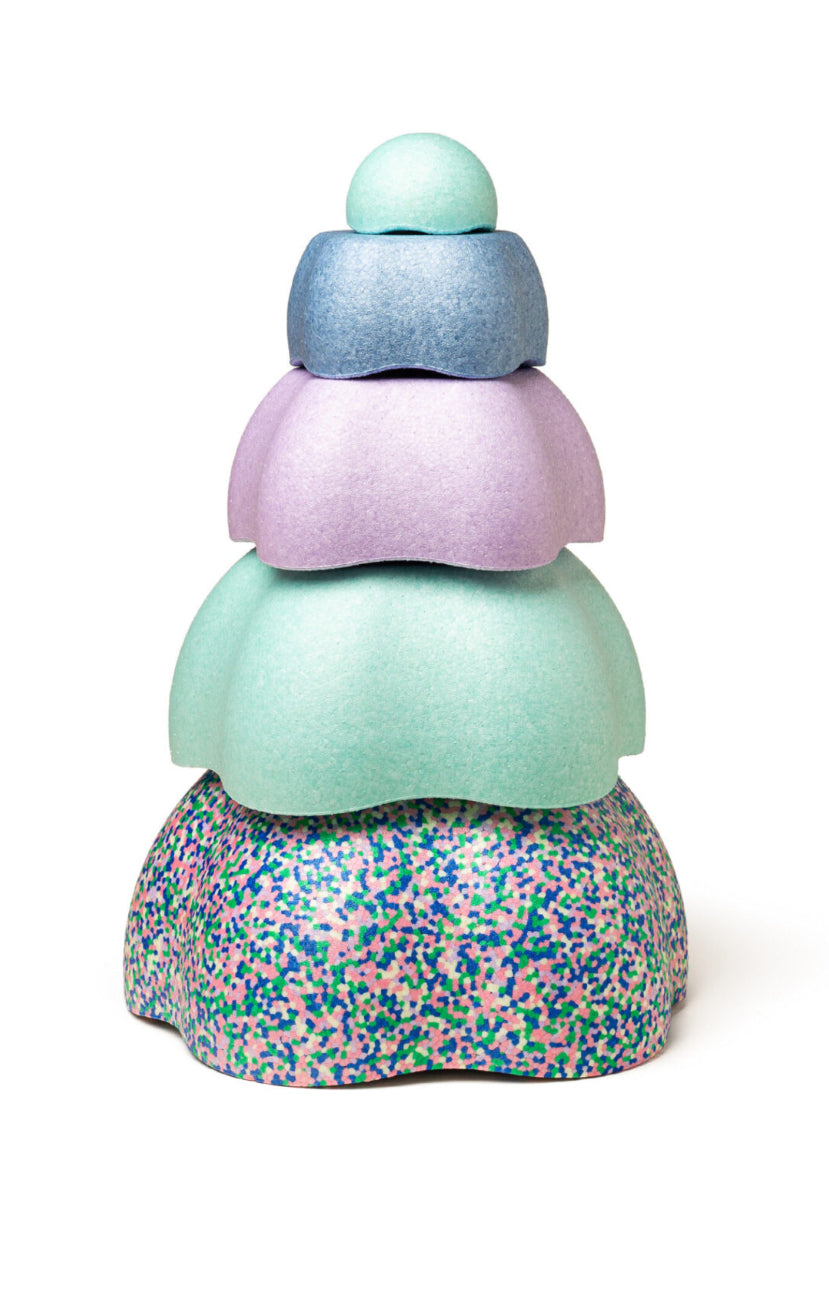 احجار الخطوات الملونة