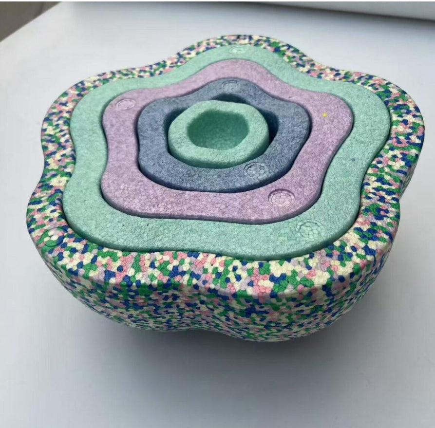 احجار الخطوات الملونة