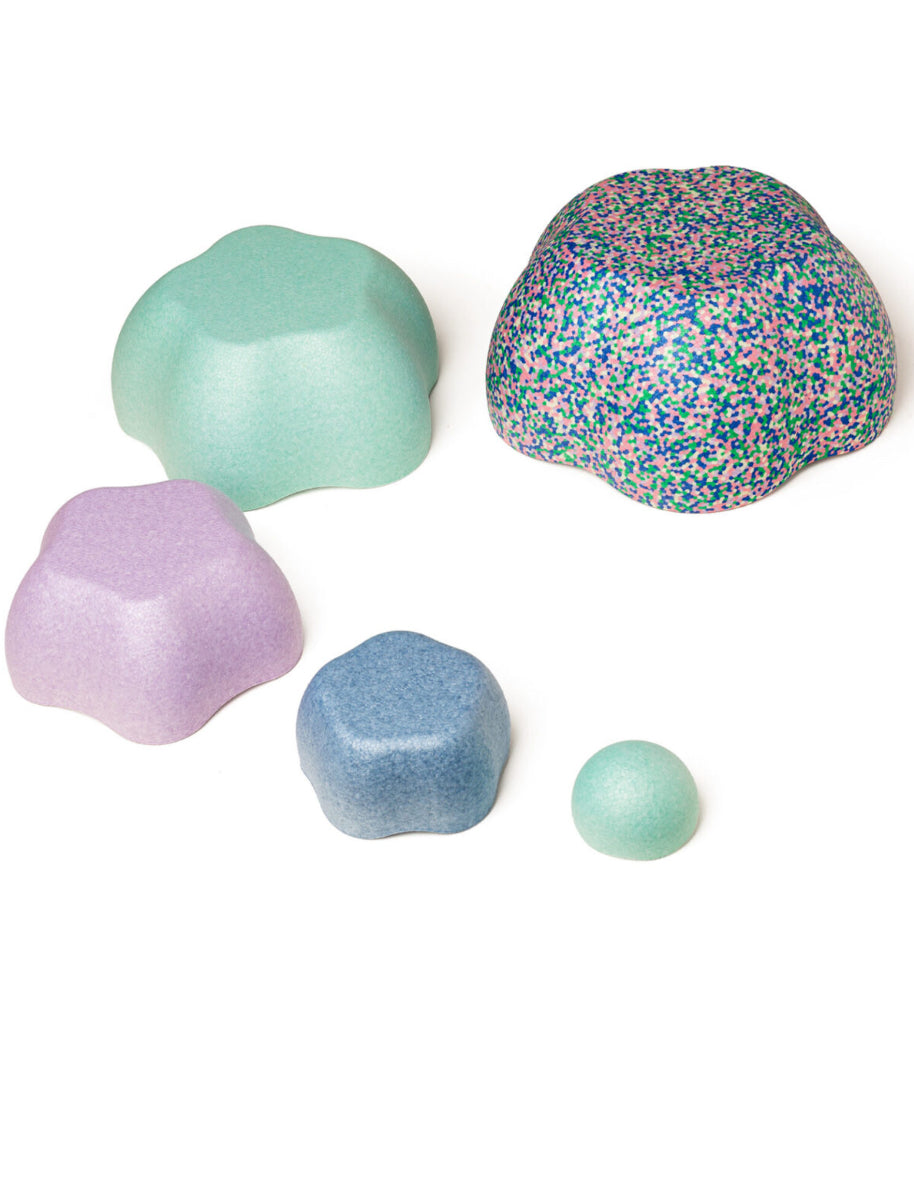 احجار الخطوات الملونة